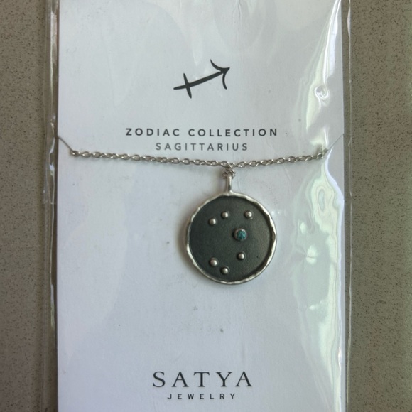Satya Jewelry Zodiac Collection Sterling Silver Necklace. Sagittarius. - Picture 2 of 6